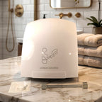 Electric hand dryer with automatic sensor activation