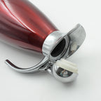 Durable stainless steel vacuum kettle jug with secure, push-type stopper.