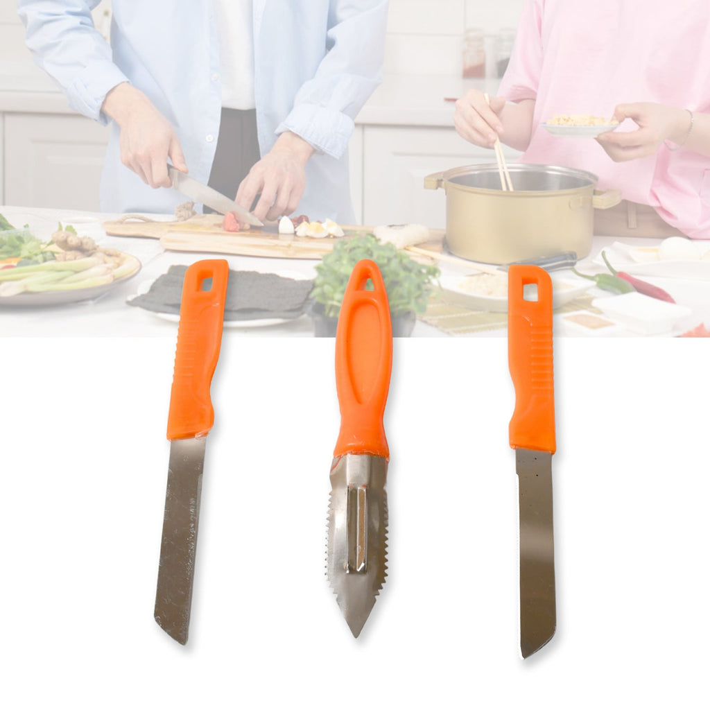 The Quickslice peeler efficiently removing skin from a fresh fruit for easy preparation.