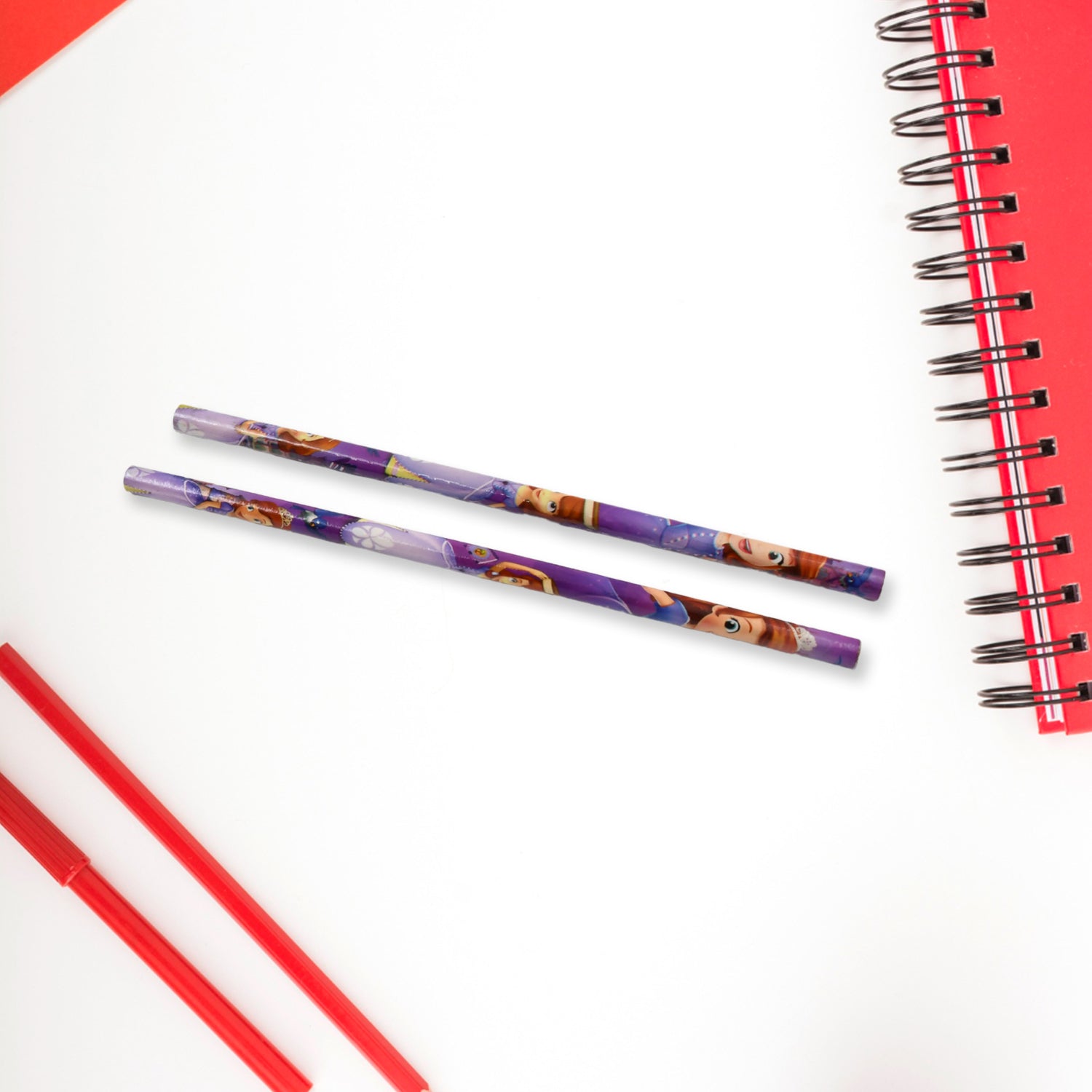 Child happily using the 5-in-1 Kids Stationery Gift Set for homework.