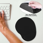 Comfortable mouse pad with built-in wrist support for office and home