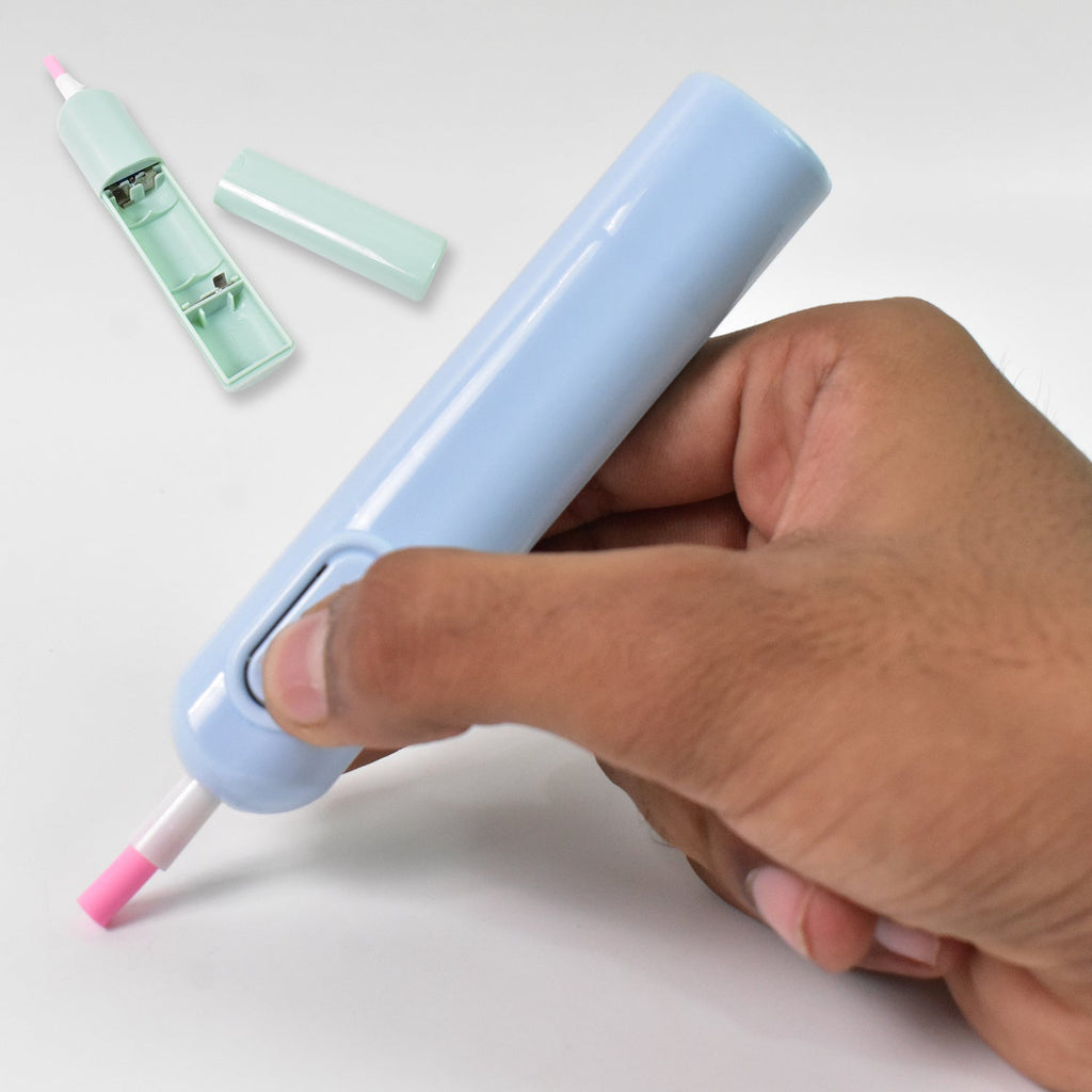 Electric Eraser Kit in a creative workspace, ideal for drawing and drafting enthusiasts.