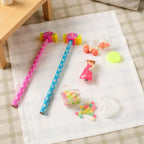Pencil set for kids with vibrant candy design and cute storage jars