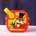 Kids lunch box with matching spoon designed for easy use