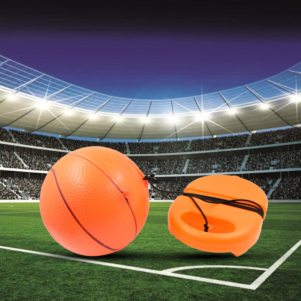 Packaging for the Play & Move Football Rebounder, highlighting its branding and key features.