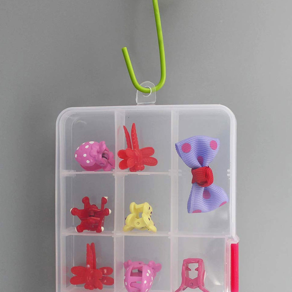 Durable clear plastic jewellery box with adjustable sections for customised storage solutions.