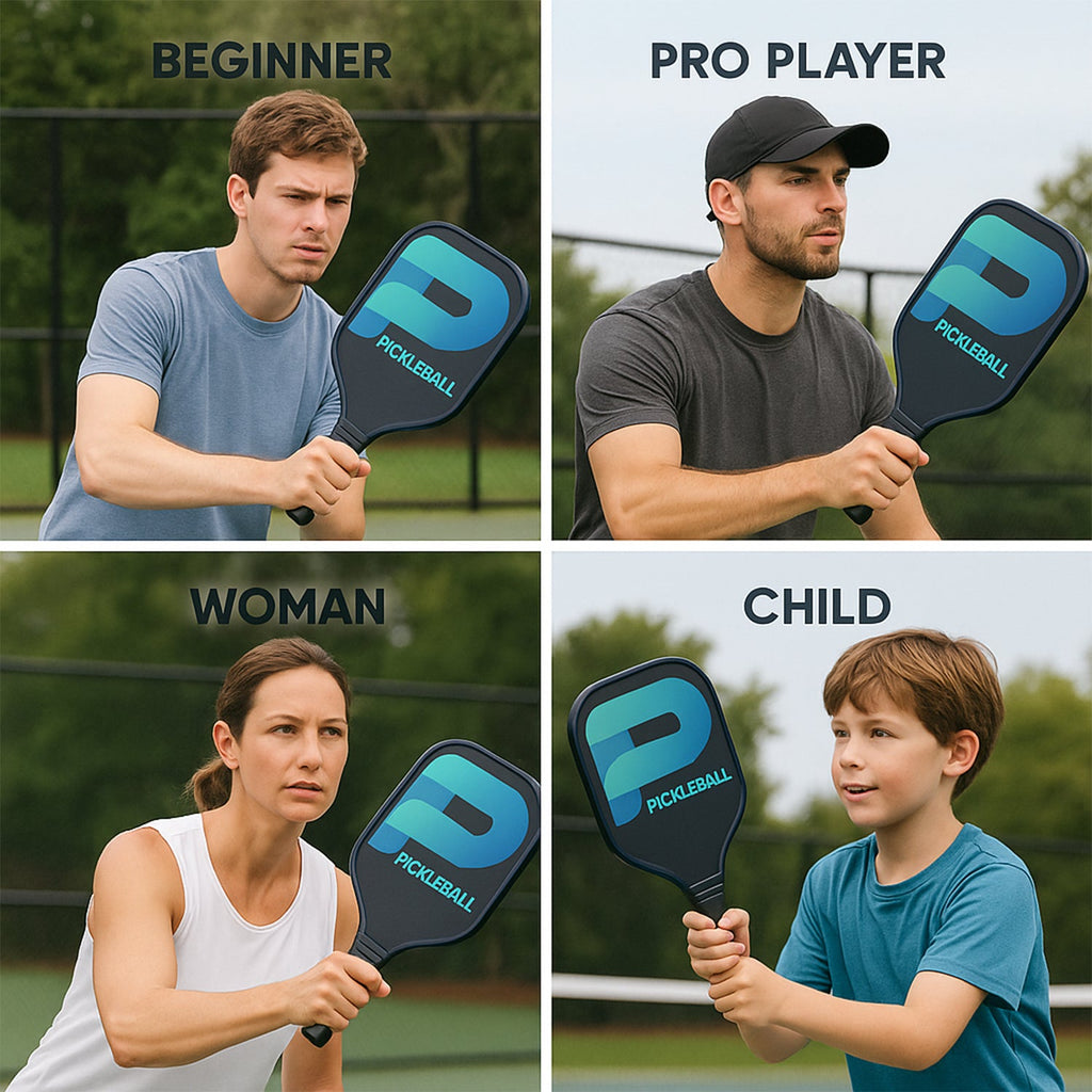 High-performance fiberglass pickleball paddle with custom printed surface