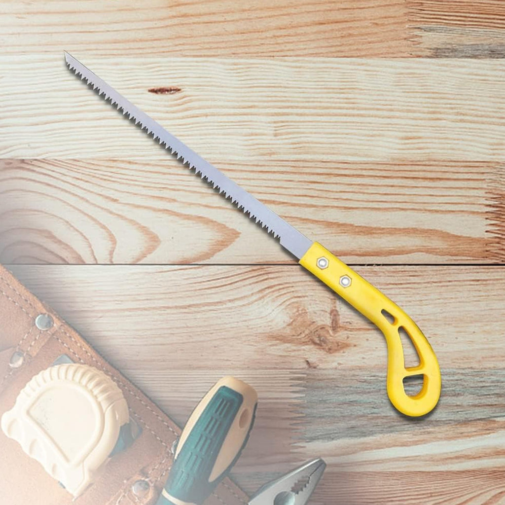 Compact 34 cm portable hand saw suitable for detailed trimming and cutting.