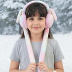 Plush soft winter earmuffs ear covers designed for kids