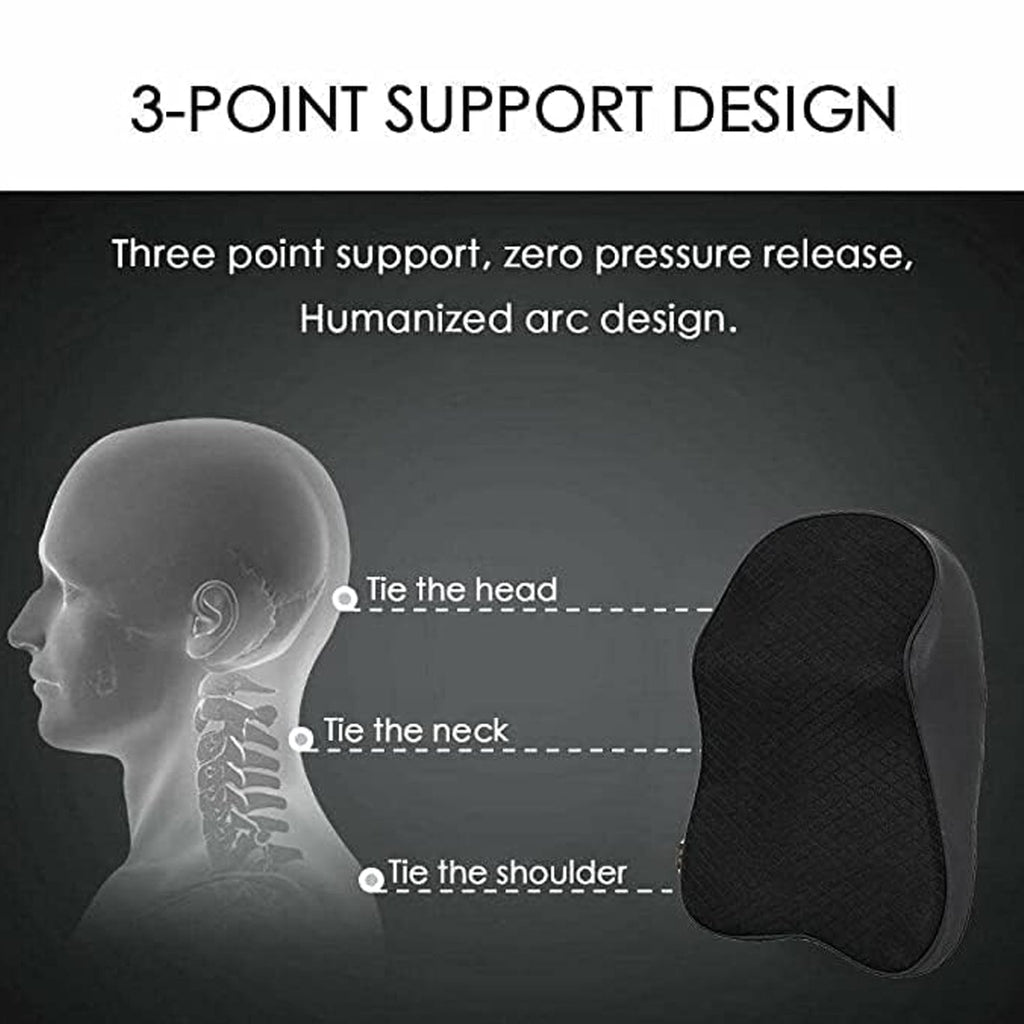 Memory foam car neck support cushion for long-distance comfort