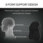 Memory foam car neck support cushion for long-distance comfort