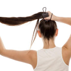 Close up image of volumizing hair comb clip for easy hair styling