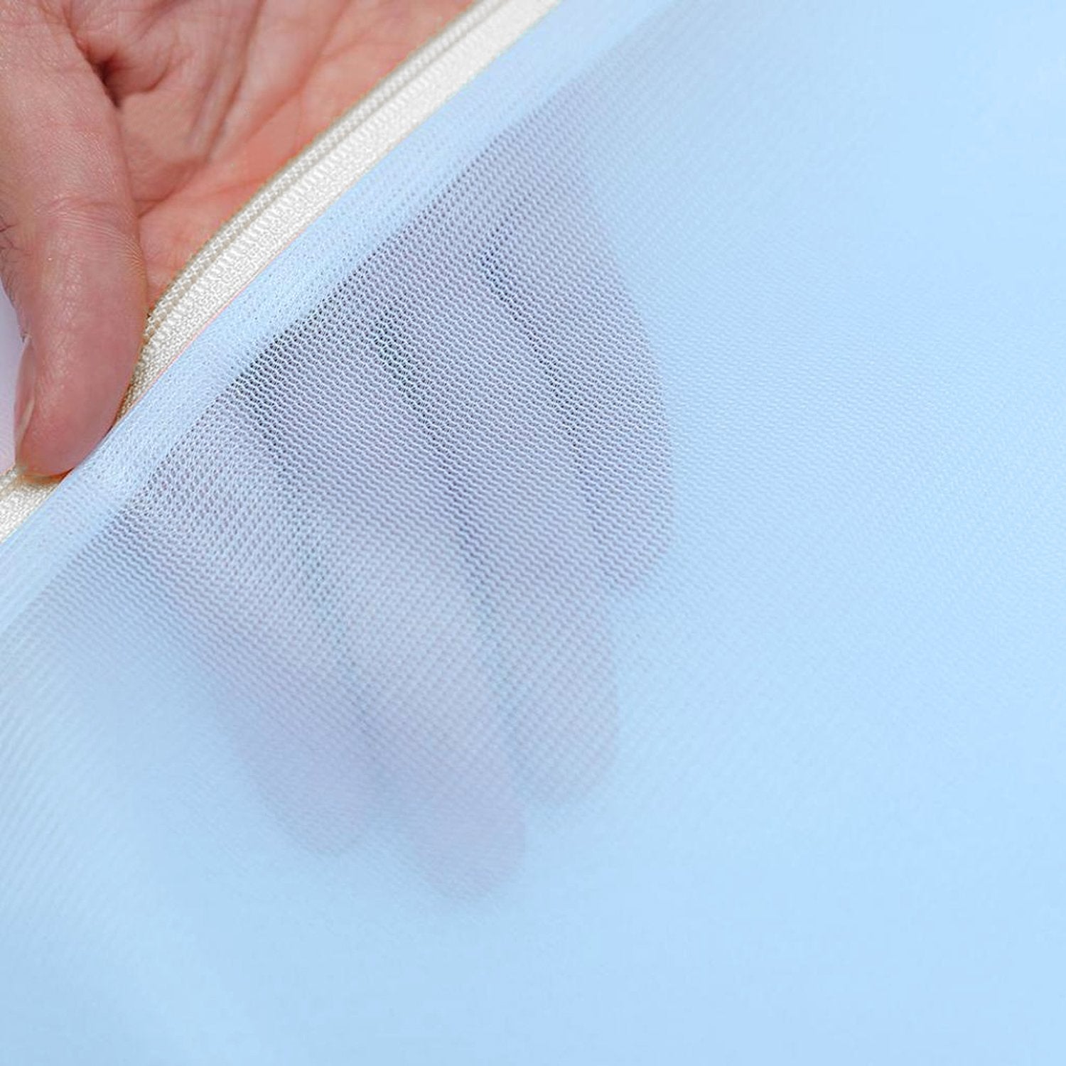 Lightweight and flexible reusable mesh bags for easy handling and storage.