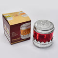Clear diamond design dry fruit storage box for kitchen organization.