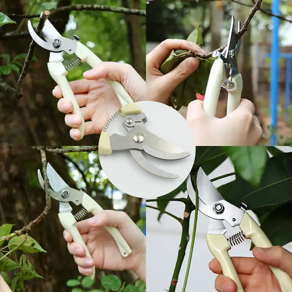 Detail of the non-slip handle designed for comfortable use of the hand pruner.