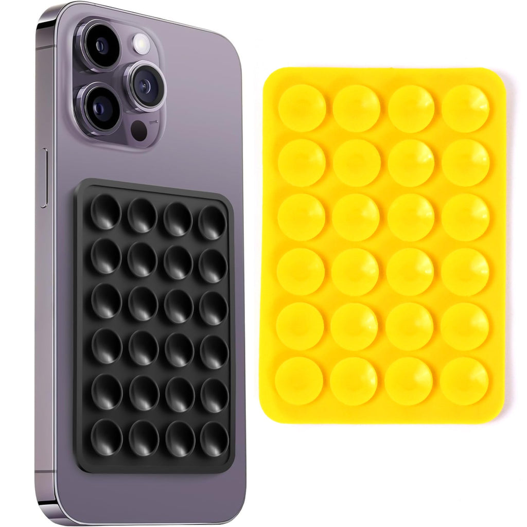 Suction phone holder mount with silicone grip in mix colors securely attached