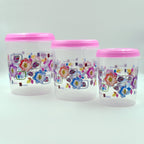 Multi-use plastic storage container set, perfect for various home and office organization.