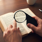Compact handheld magnifying glass perfect for detailed inspection