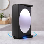 Rotating wall mounted storage unit showing smooth 360-degree rotation