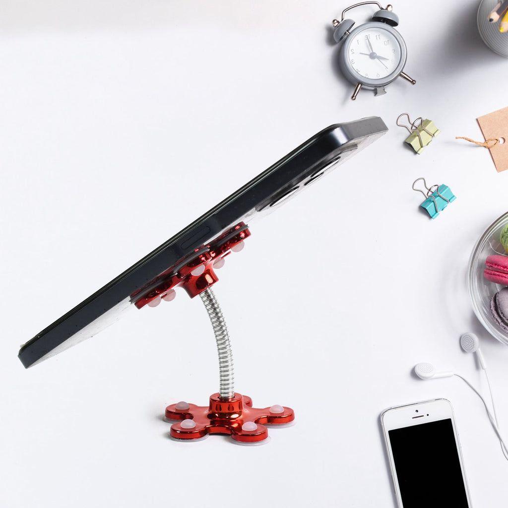 Close-up of the multi-petal suction cups providing a firm grip for the car phone mount.
