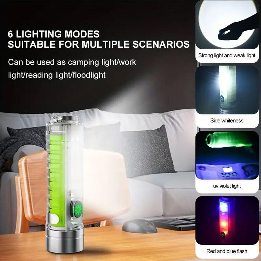 Stylish and durable LED torch light with ABS coating.