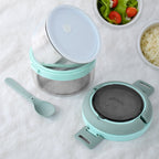 Compact insulated lunch box ideal for office or school meals