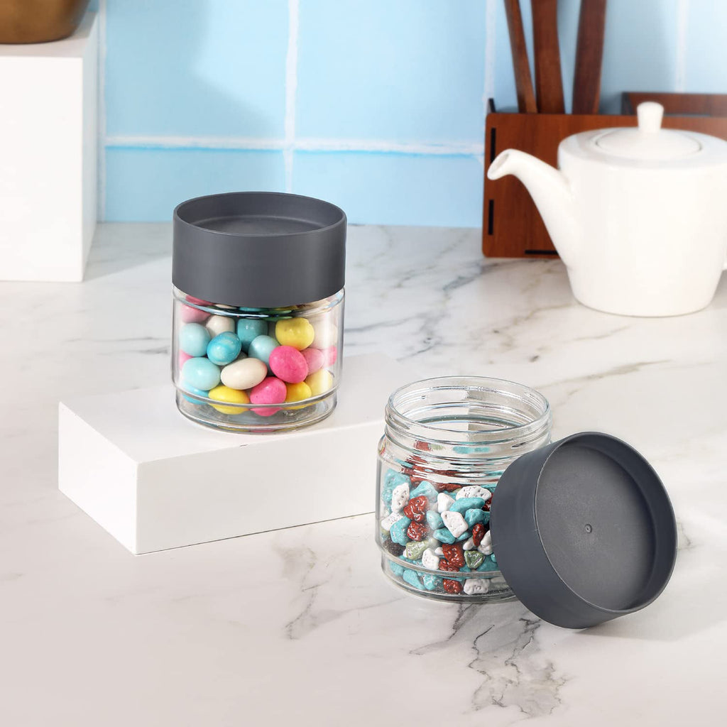 Durable transparent kitchen jar for preserving dry foods