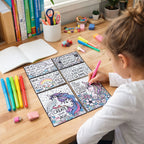 Theme colouring poster featuring fun designs from kids activity poster set
