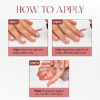 OG Beauty Metallic Rose Glitter Nail Paint showing glitter sparkle finish