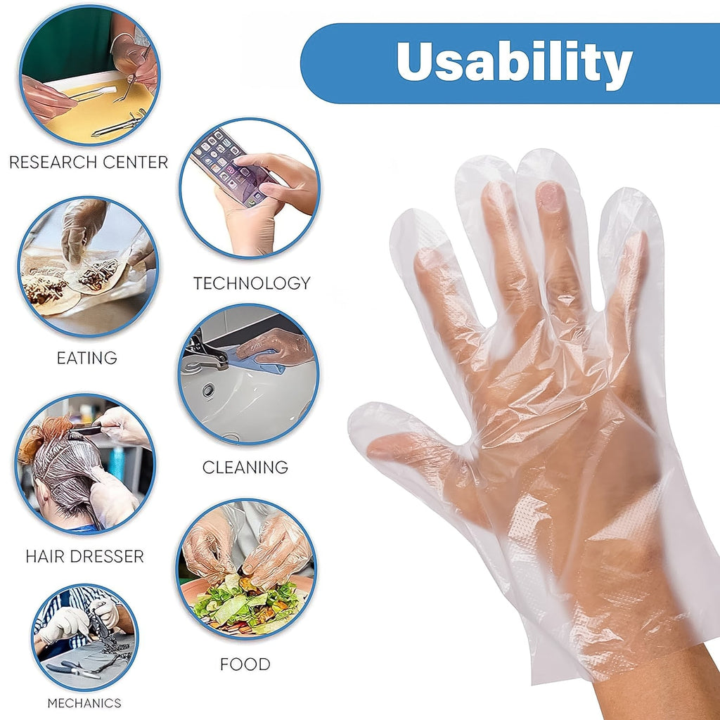 BioGlove branded disposable kitchen hand glove showing eco-friendly feature