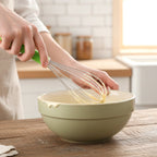 Angled view of mixing whisk for effortless ingredient blending