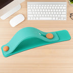 Multifunctional teal green phone loop strap for texting and grip