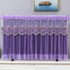 Dustproof TV cover actively protecting a screen from dust and potential scratches.