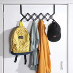 Versatile steel door hanger for organization.