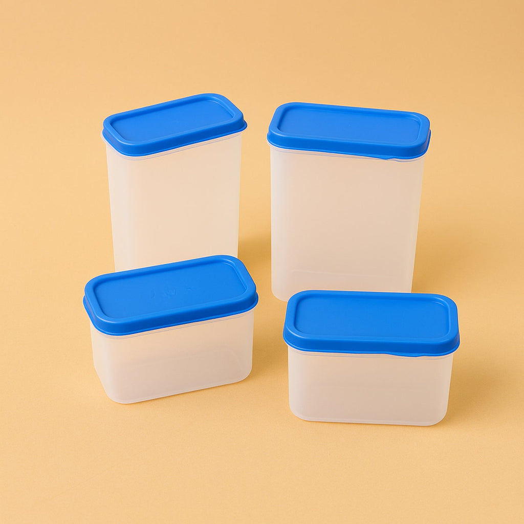 Apex Glory plastic container set with airtight lids for food storage