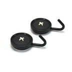 Heavy duty wall hook set holding kitchen and bathroom accessories