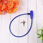 Secure multipurpose steel cable lock suitable for bikes and tools