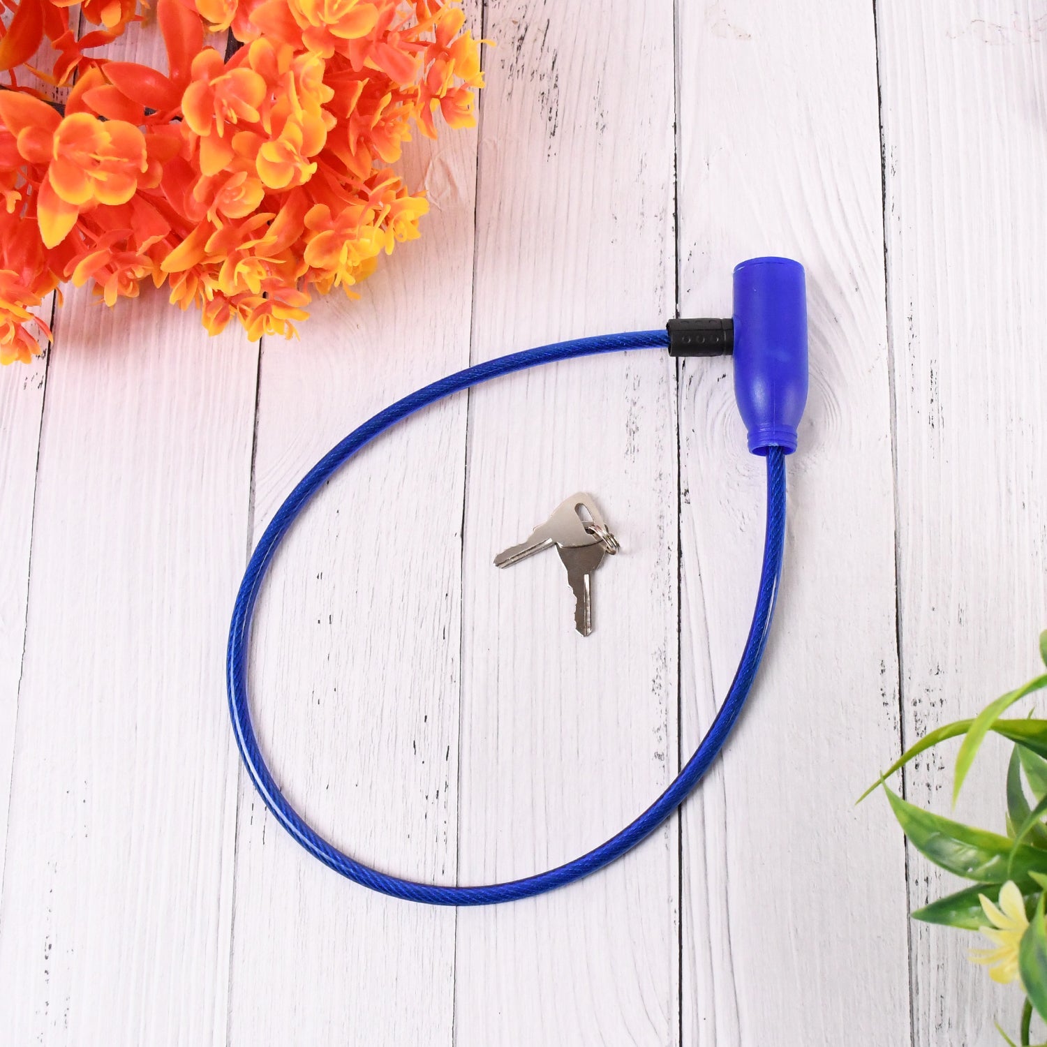 Secure multipurpose steel cable lock suitable for bikes and tools