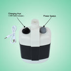 Accessories included with portable outdoor shower kit for hands-free use