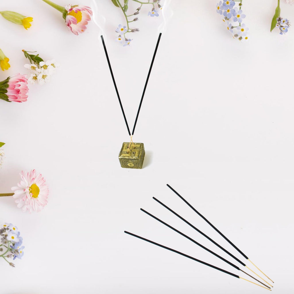 Group of  5in1 Pancham incense stick boxes, showing the product in bulk.