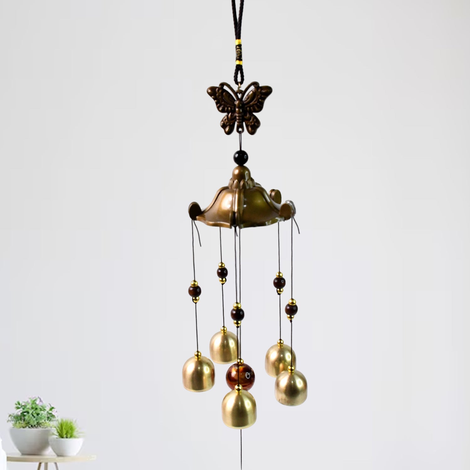Decorative aluminium and iron wind chimes for outdoor decor