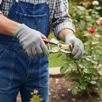 Handheld garden scissors for pruning plants and flowers