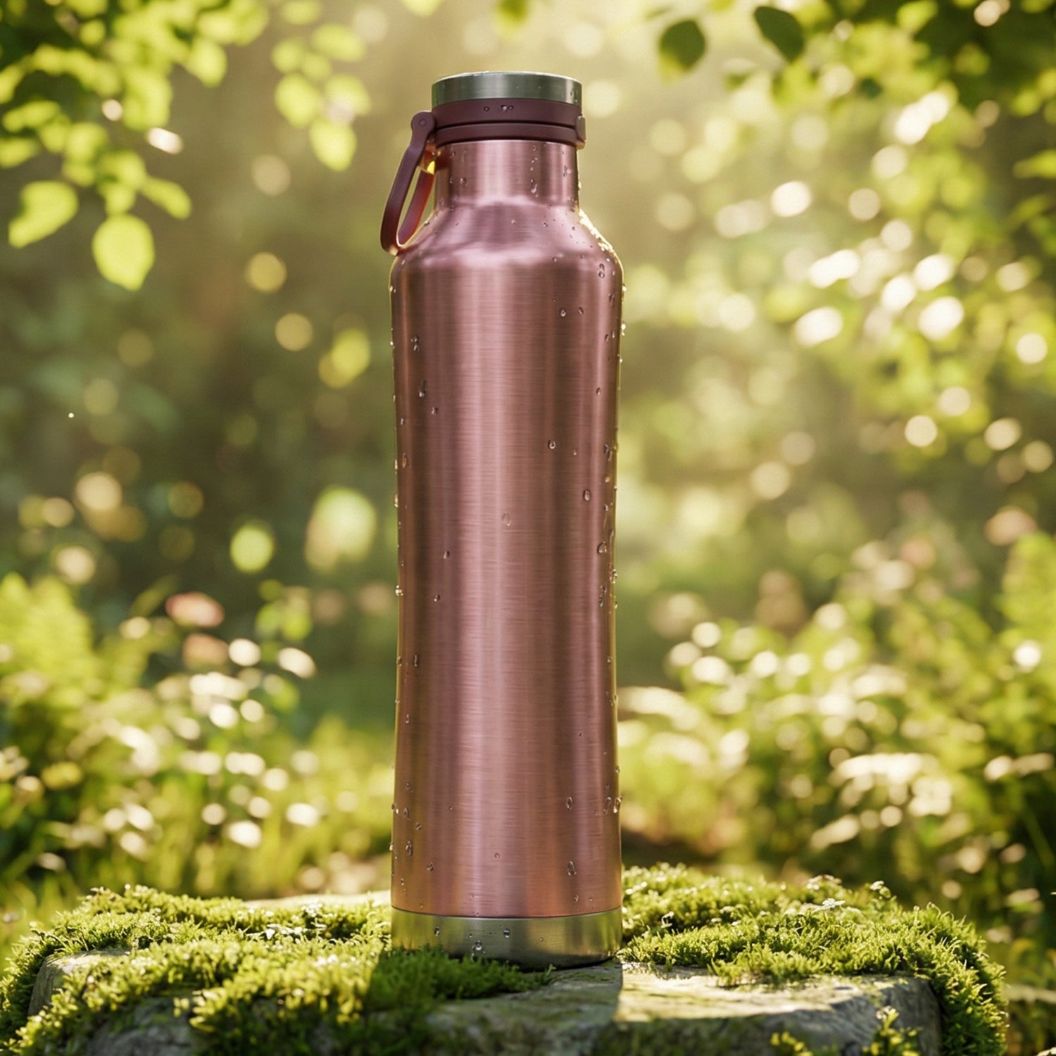 Compact and lightweight 750ml water bottle for travel and gym