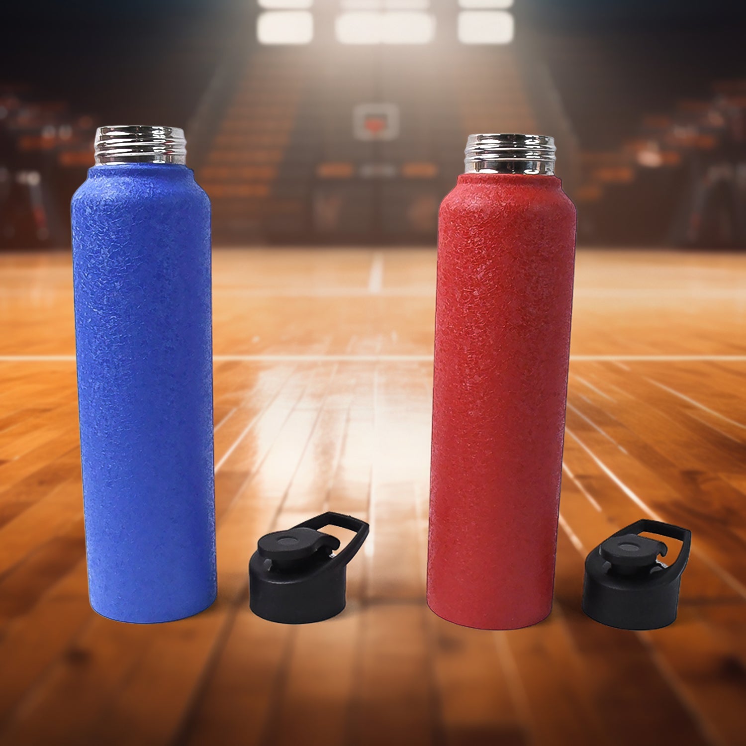 HydroChill stainless steel water bottle in vibrant mix color