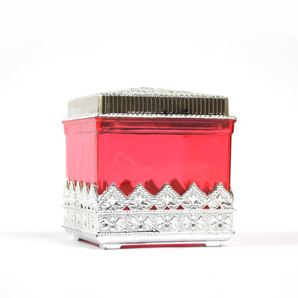 Ruby dry fruit storage container neatly organized in a modern kitchen pantry.
