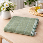 Absorbent cotton cleaning towel, perfect for bathroom routines