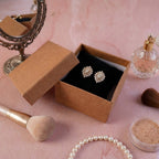 Jewellery box open showing soft cushioned holder inside