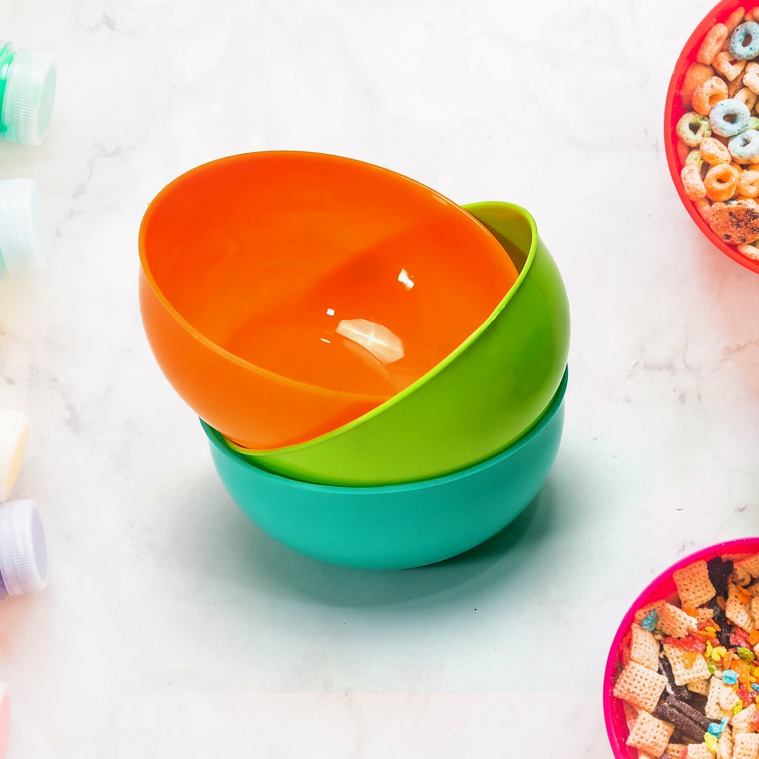Set of 6 kitchen soup bowls perfect for cereal, salad, and noodles