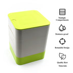 The 360-degree rotating feature of this multi-layer jewelry box provides easy access.
