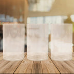 Unbreakable plastic glasses designed for family and kitchen use
